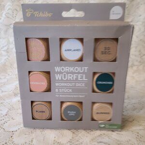 WORKOUT WURFEL DICE BY TCHIBO FITNESS WORKOUT CUBES FOR JOGGING, GYM ,TRAINING